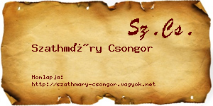 Szathmáry Csongor névjegykártya