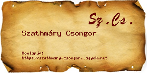 Szathmáry Csongor névjegykártya