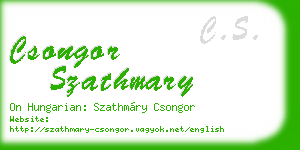 csongor szathmary business card